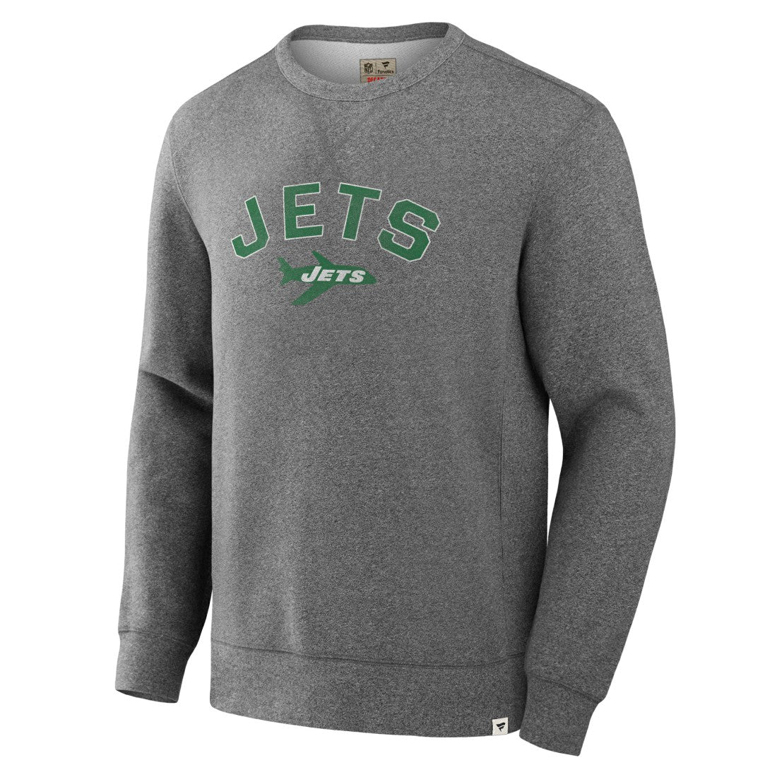 New York Jets Loop Terry Pullover Sweatshirt Heather Gray - Fanatics