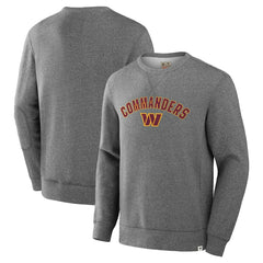 Washington Commanders Loop Terry Pullover Sweatshirt Heather Gray - Fanatics