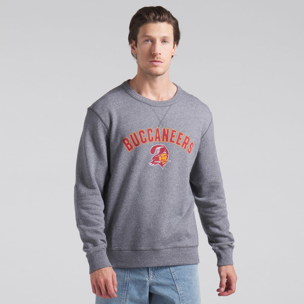 Tampa Bay Buccaneers Loop Terry Pullover Sweatshirt Heather Gray - Fanatics
