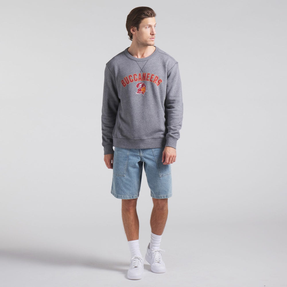 Tampa Bay Buccaneers Loop Terry Pullover Sweatshirt Heather Gray - Fanatics