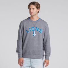 Detroit Lions Loop Terry Pullover Sweatshirt Heather Gray - Fanatics
