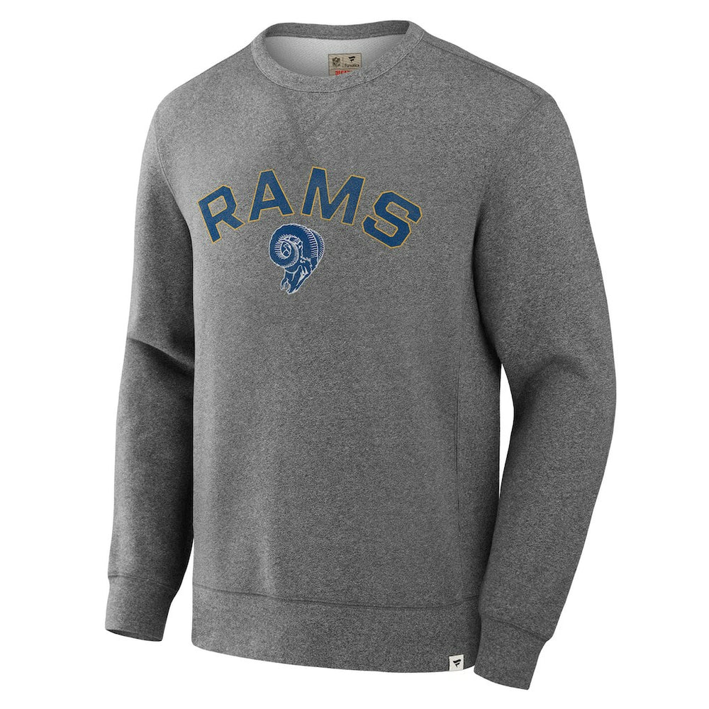 Los Angeles Rams Loop Terry Pullover Sweatshirt Heather Gray - Fanatics