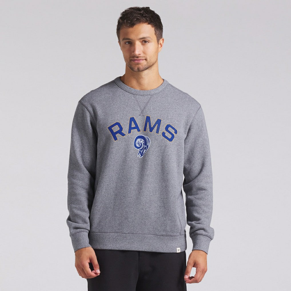 Los Angeles Rams Loop Terry Pullover Sweatshirt Heather Gray - Fanatics