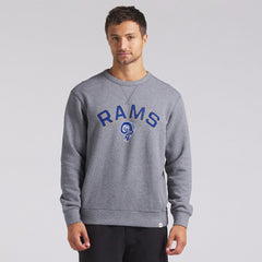 Los Angeles Rams Loop Terry Pullover Sweatshirt Heather Gray - Fanatics