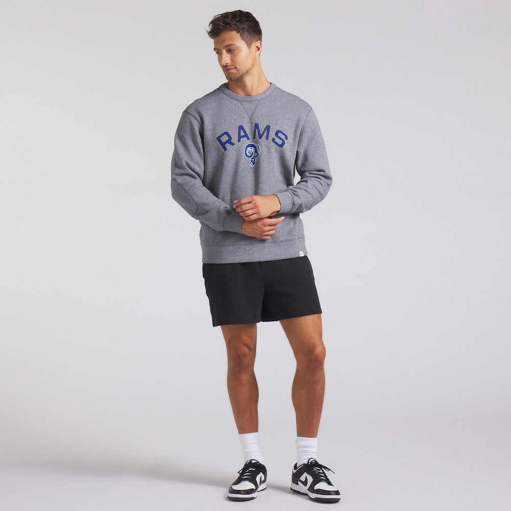 Los Angeles Rams Loop Terry Pullover Sweatshirt Heather Gray - Fanatics