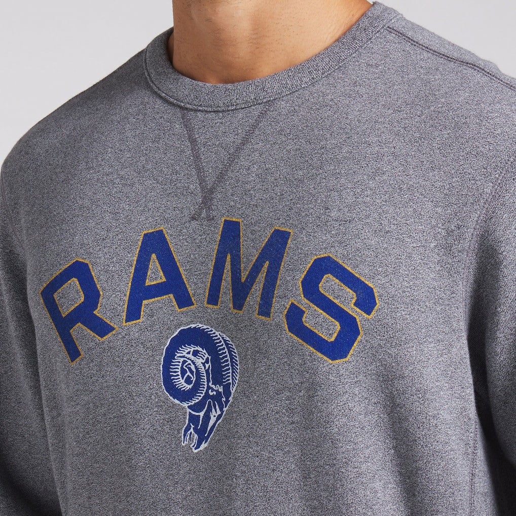 Los Angeles Rams Loop Terry Pullover Sweatshirt Heather Gray - Fanatics