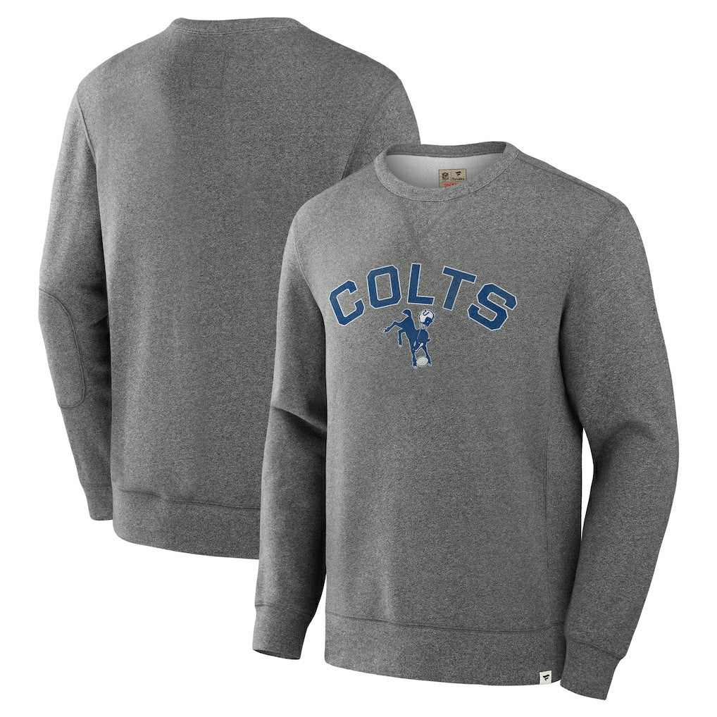 Indianapolis Colts Loop Terry Pullover Sweatshirt Heather Gray - Fanatics