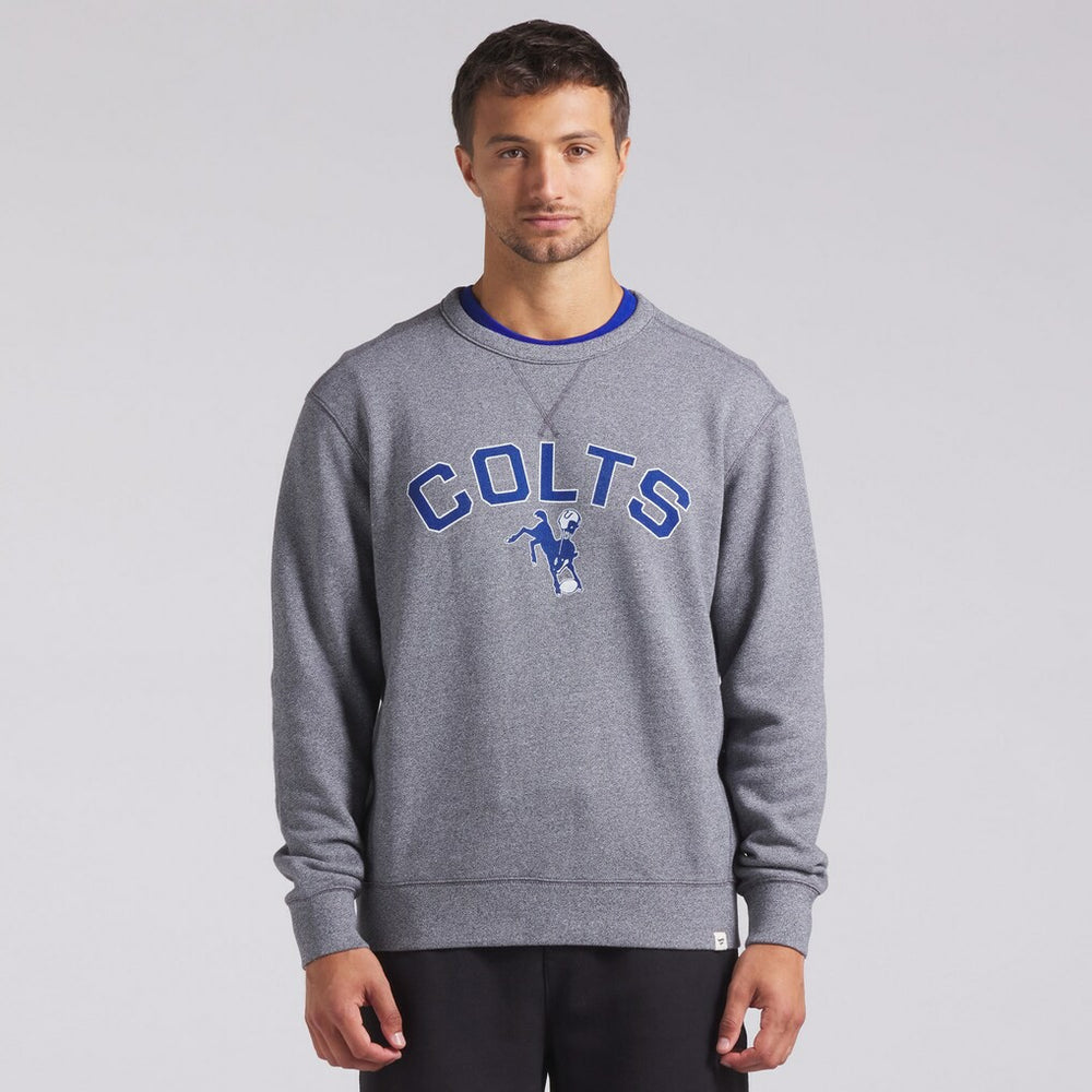 Indianapolis Colts Loop Terry Pullover Sweatshirt Heather Gray - Fanatics