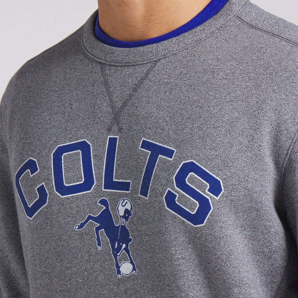 Indianapolis Colts Loop Terry Pullover Sweatshirt Heather Gray - Fanatics