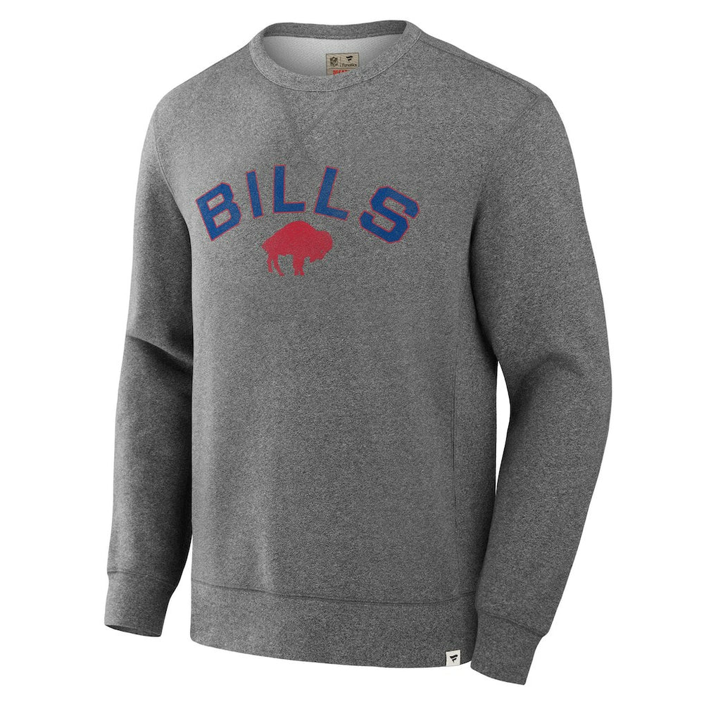 Buffalo Bills Loop Terry Pullover Sweatshirt Heather Gray - Fanatics