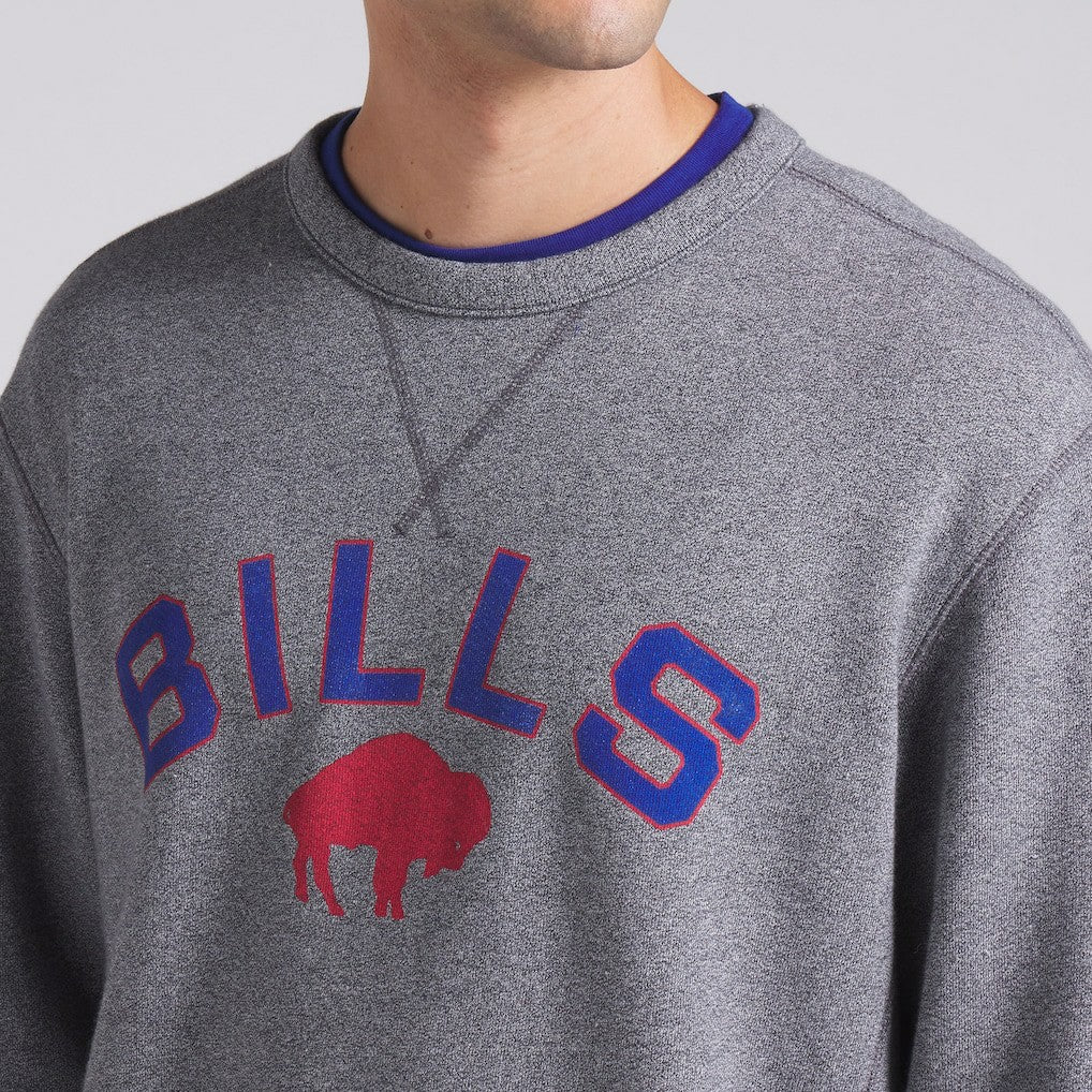 Buffalo Bills Loop Terry Pullover Sweatshirt Heather Gray - Fanatics
