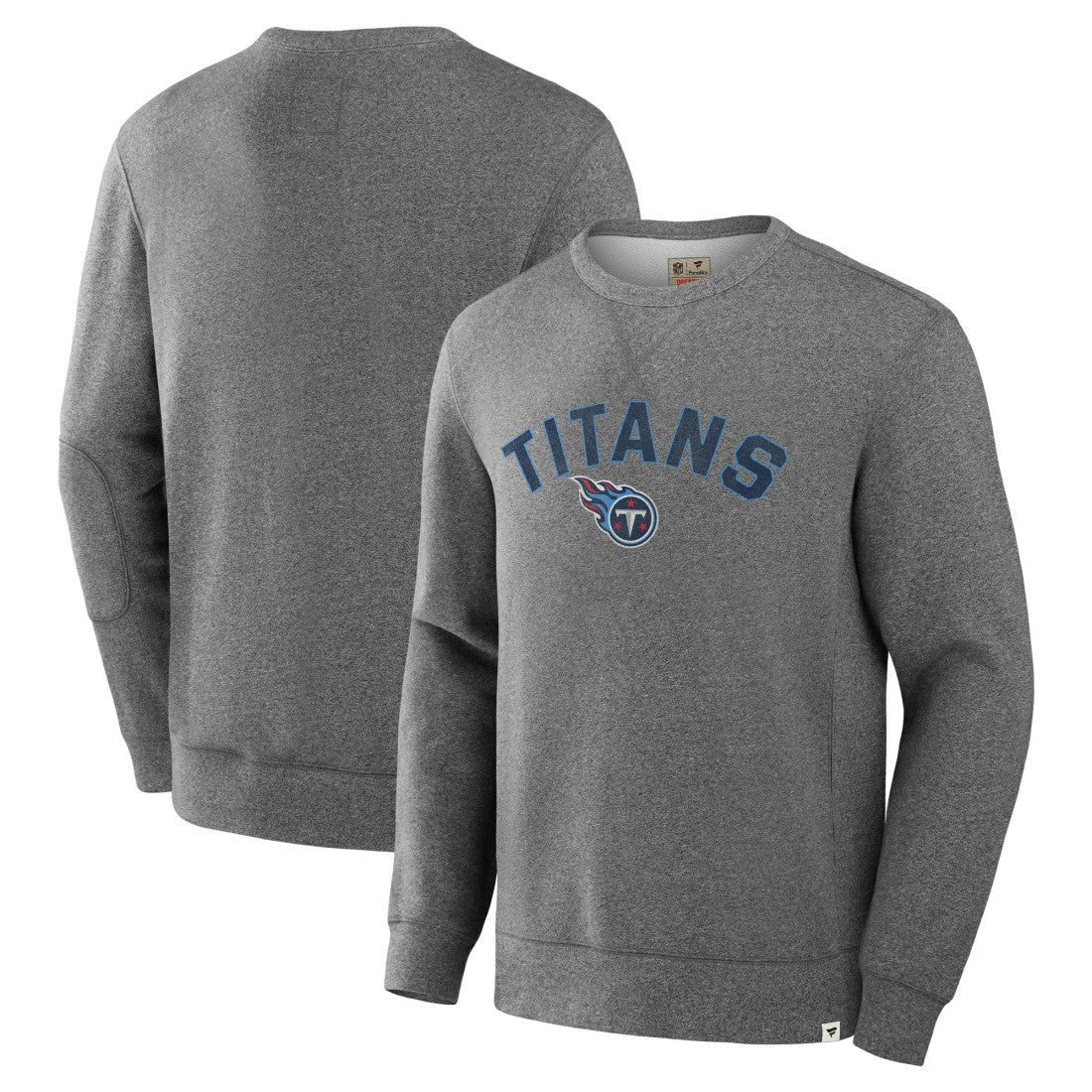 Tennessee Titans Loop Terry Pullover Sweatshirt Heather Gray - Fanatics