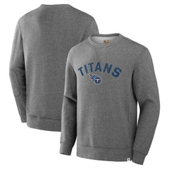 Tennessee Titans Loop Terry Pullover Sweatshirt Heather Gray - Fanatics