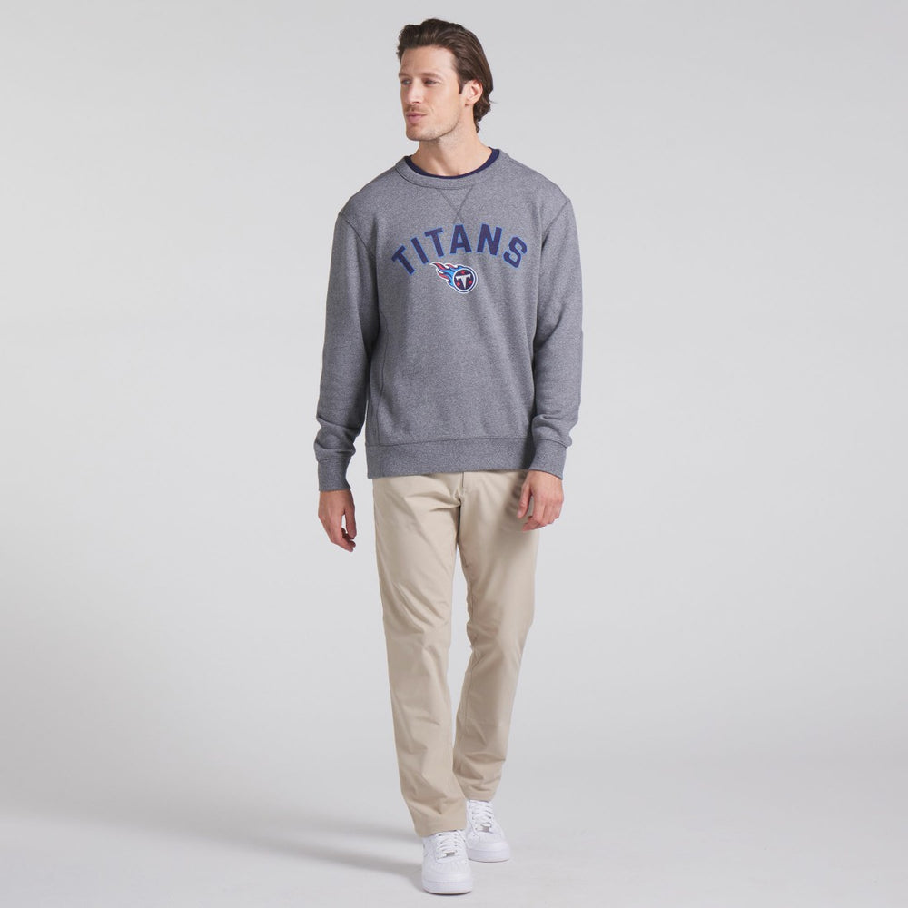 Tennessee Titans Loop Terry Pullover Sweatshirt Heather Gray - Fanatics