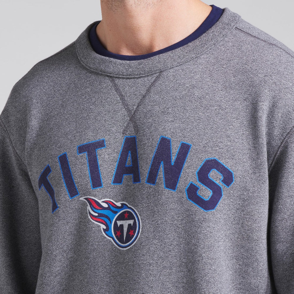 Tennessee Titans Loop Terry Pullover Sweatshirt Heather Gray - Fanatics