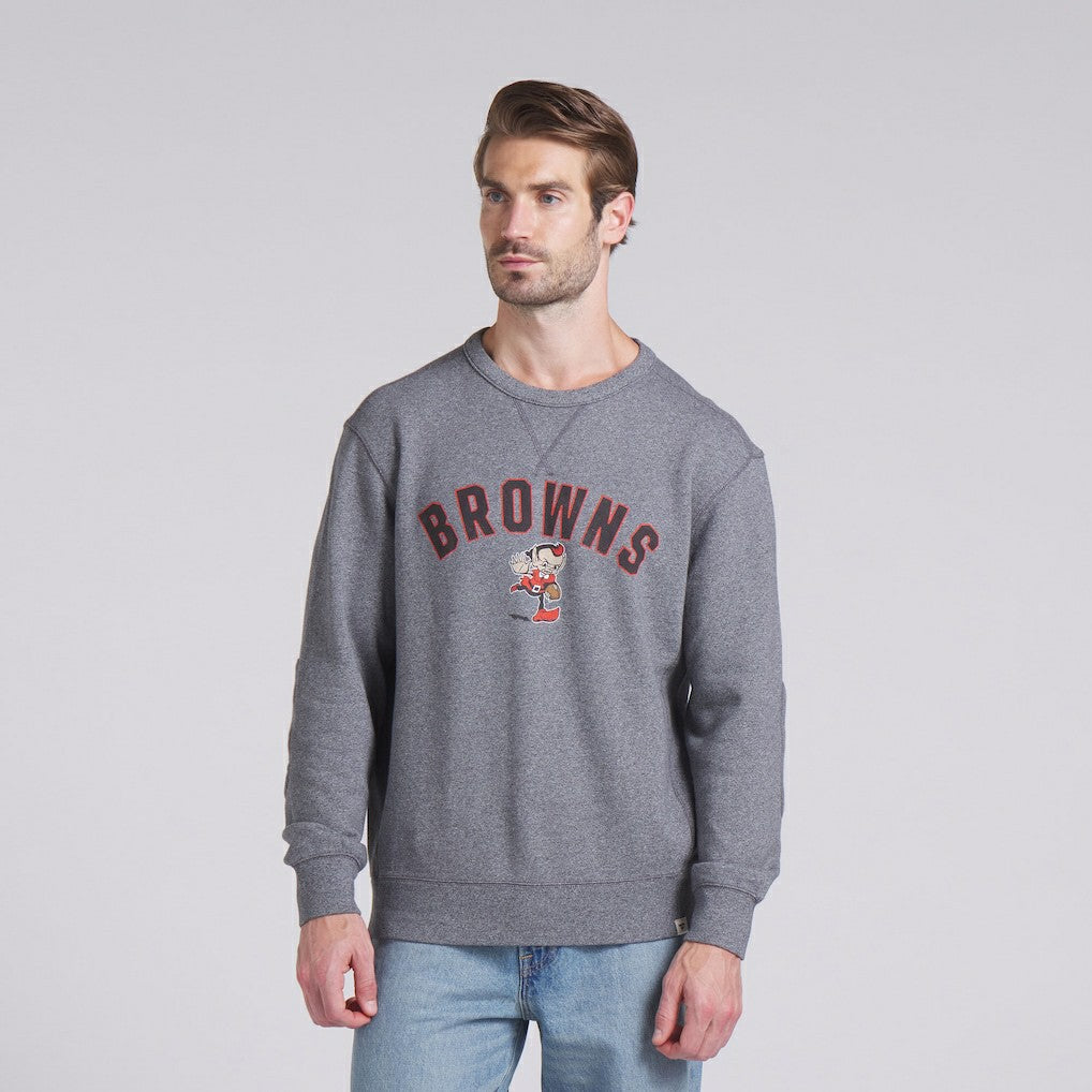 Cleveland Browns Loop Terry Pullover Sweatshirt Heather Gray - Fanatics