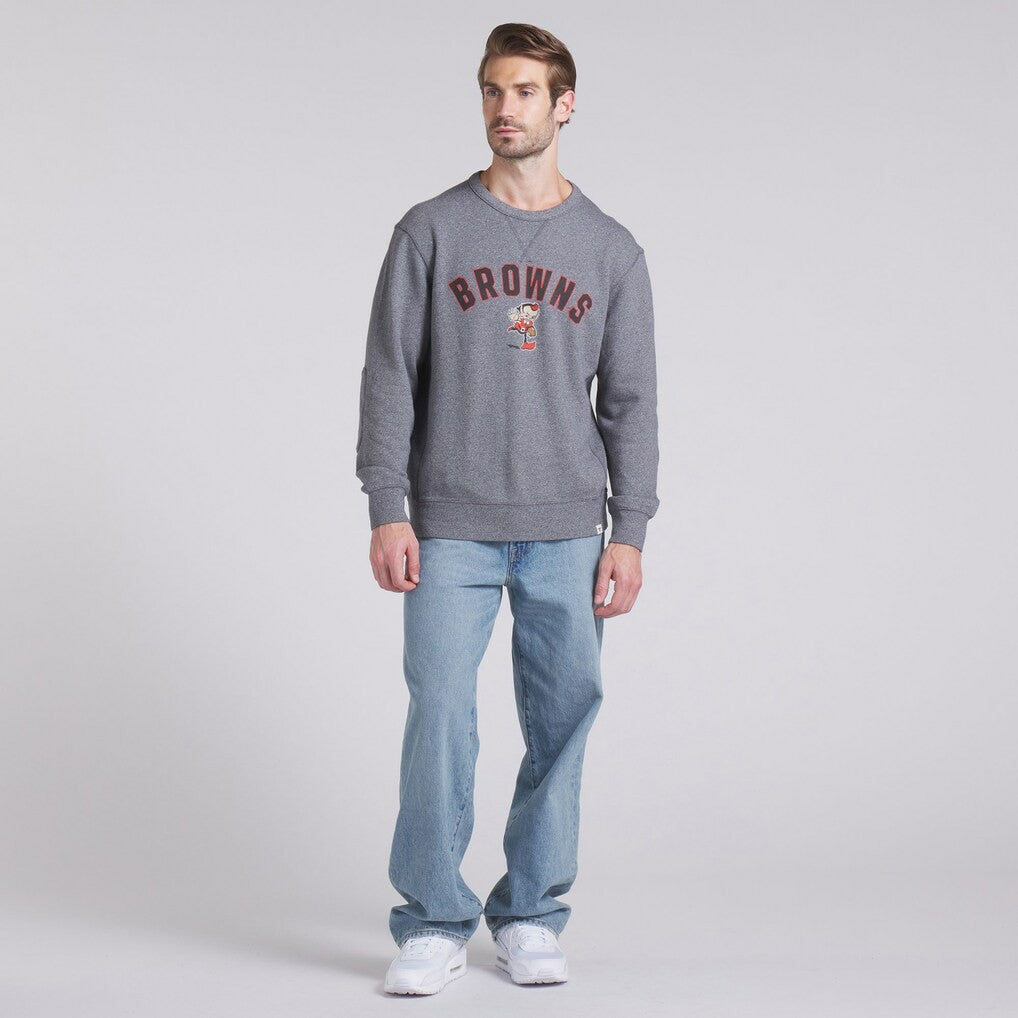 Cleveland Browns Loop Terry Pullover Sweatshirt Heather Gray - Fanatics