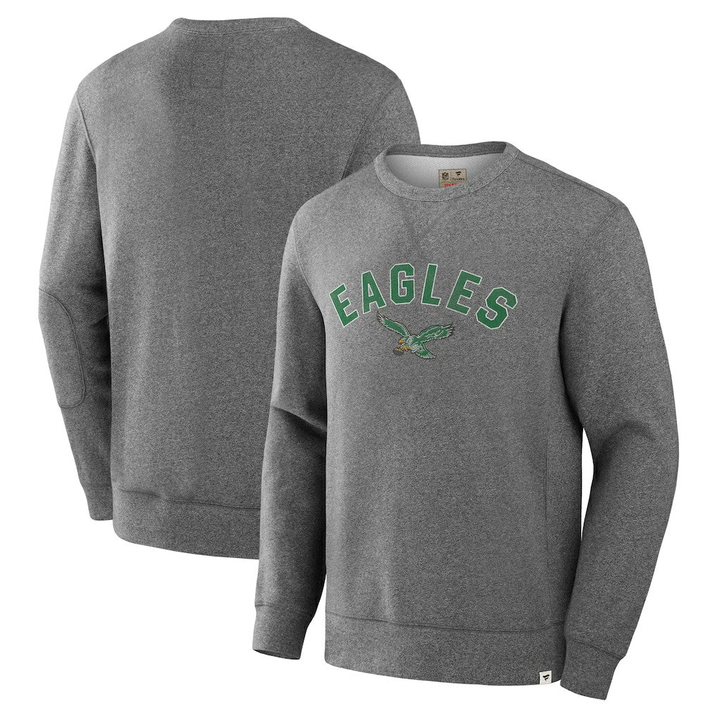 Philadelphia Eagles Loop Terry Pullover Sweatshirt Heather Gray - Fanatics