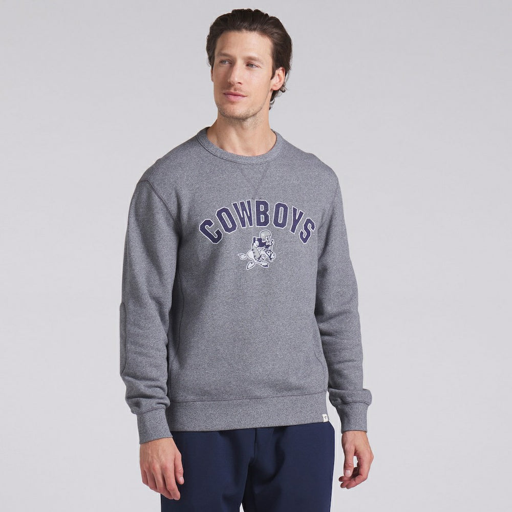 Dallas Cowboys Loop Terry Pullover Sweatshirt Heather Gray - Fanatics