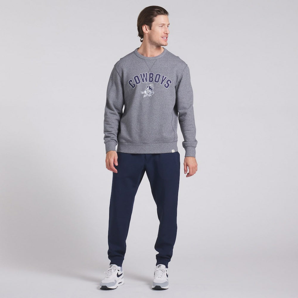 Dallas Cowboys Loop Terry Pullover Sweatshirt Heather Gray - Fanatics