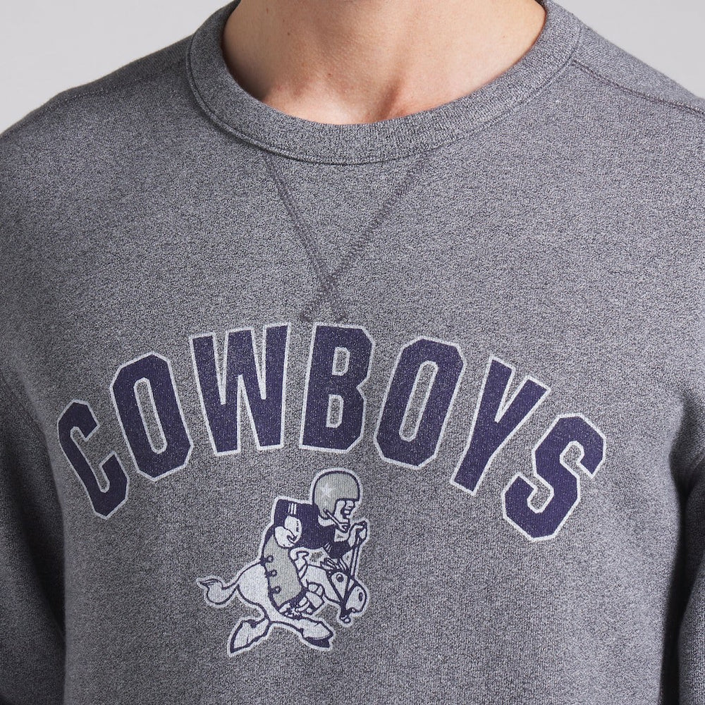 Dallas Cowboys Loop Terry Pullover Sweatshirt Heather Gray - Fanatics