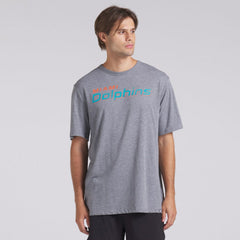 Miami Dolphins Pass Rush Tri-Blend T-Shirt Heather Gray - Fanatics