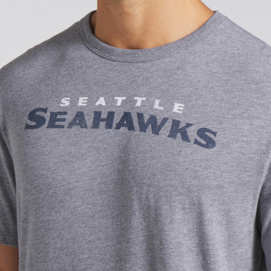 Seattle Seahawks Pass Rush Tri-Blend T-Shirt Heather Gray - Fanatics