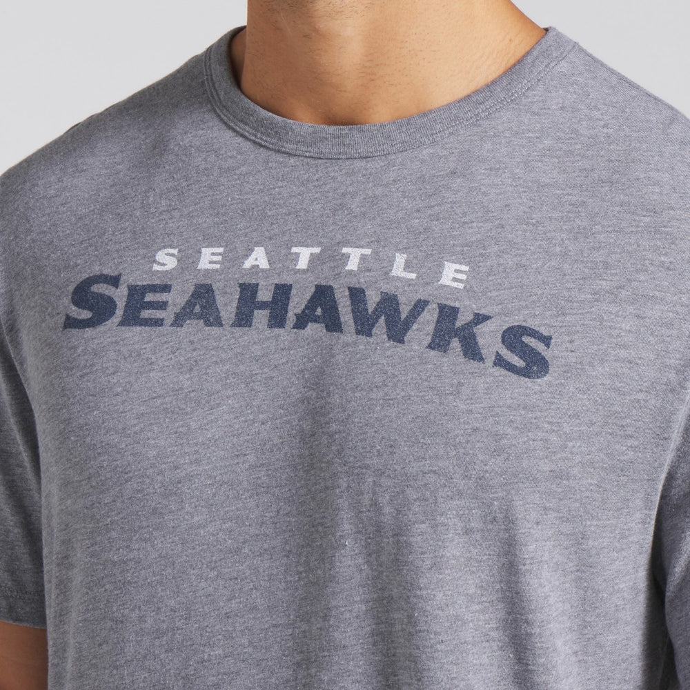 Seattle Seahawks Pass Rush Tri-Blend T-Shirt Heather Gray - Fanatics