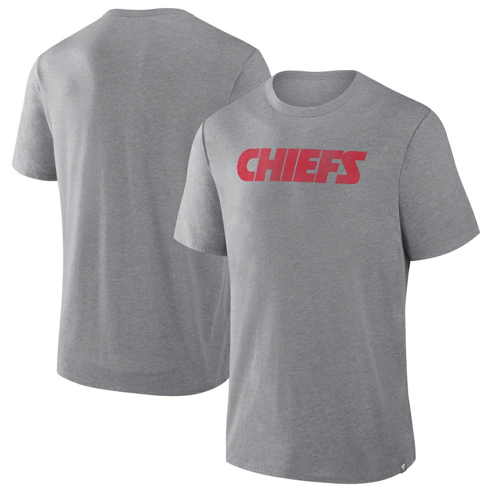Kansas City Chiefs Pass Rush Tri-Blend T-Shirt Heather Gray - Fanatics
