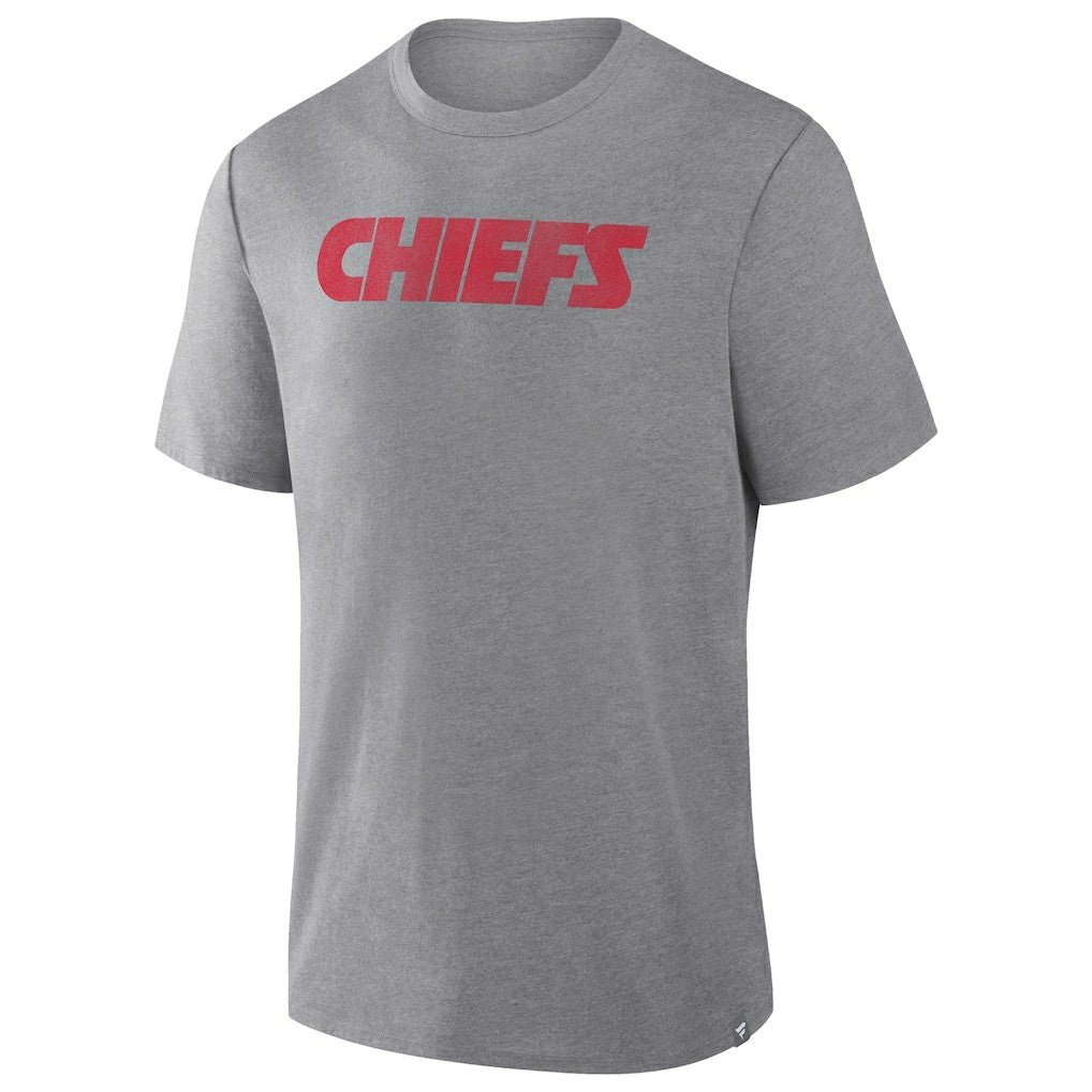 Kansas City Chiefs Pass Rush Tri-Blend T-Shirt Heather Gray - Fanatics