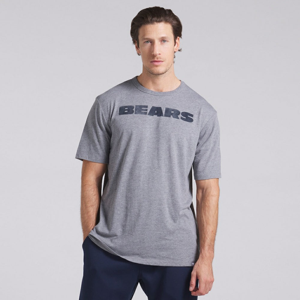 Chicago Bears Pass Rush Tri-Blend T-Shirt Heather Gray - Fanatics