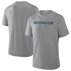 Denver Broncos Pass Rush Tri-Blend T-Shirt Heather Gray - Fanatics