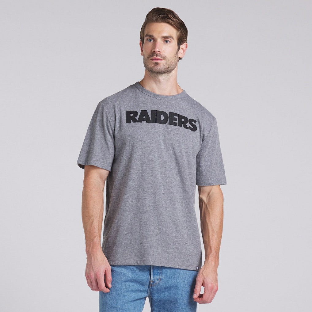 Las Vegas Raiders Pass Rush Tri-Blend T-Shirt Heather Gray - Fanatics