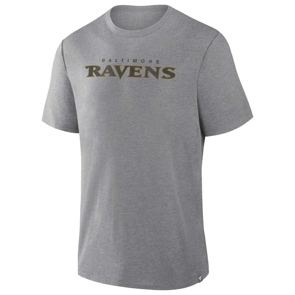 Baltimore Ravens Pass Rush Tri-Blend T-Shirt Heather Gray - Fanatics