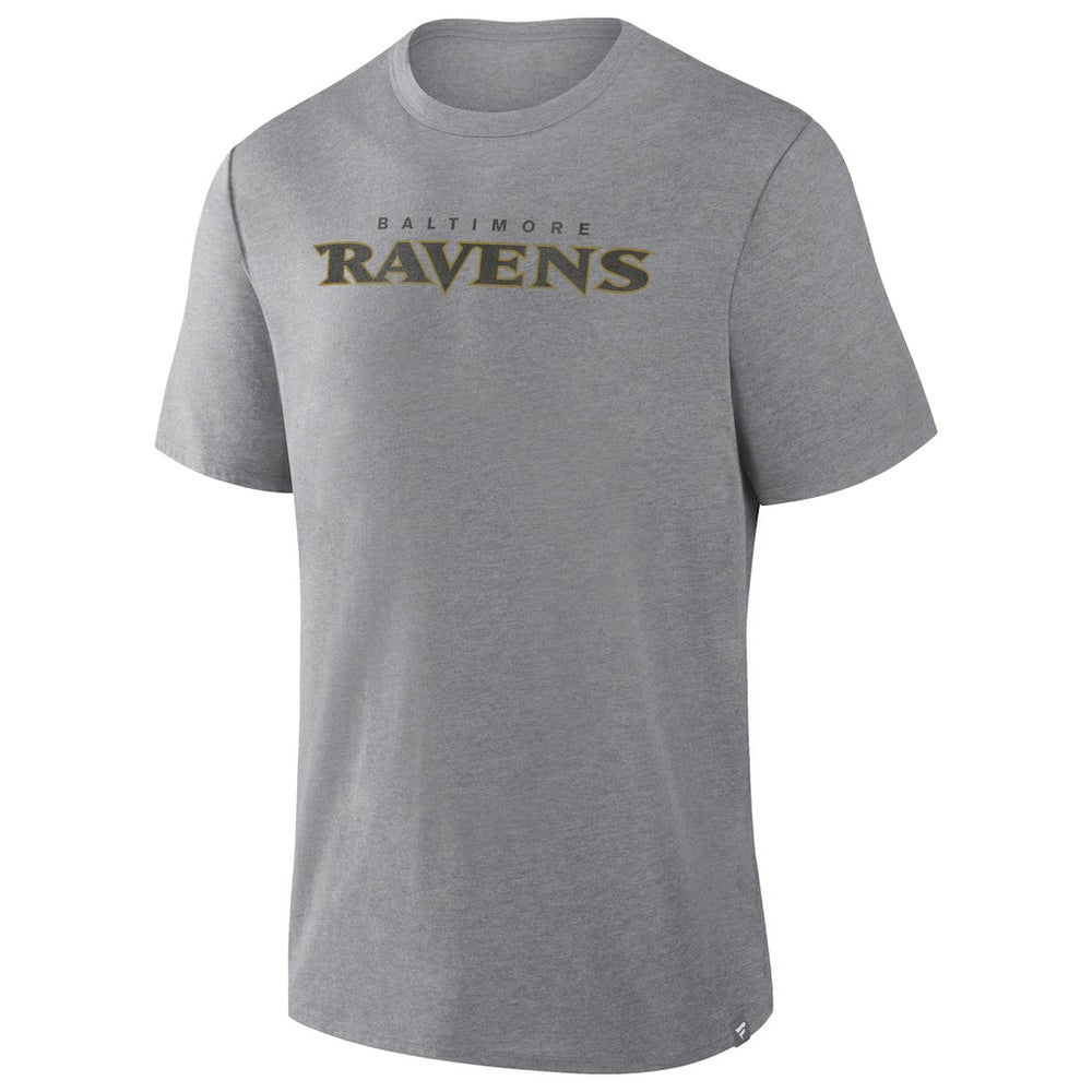 Baltimore Ravens Pass Rush Tri-Blend T-Shirt Heather Gray - Fanatics