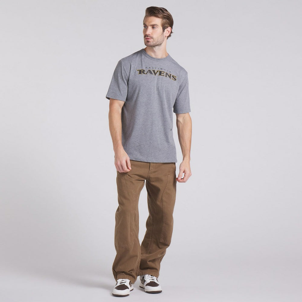 Baltimore Ravens Pass Rush Tri-Blend T-Shirt Heather Gray - Fanatics