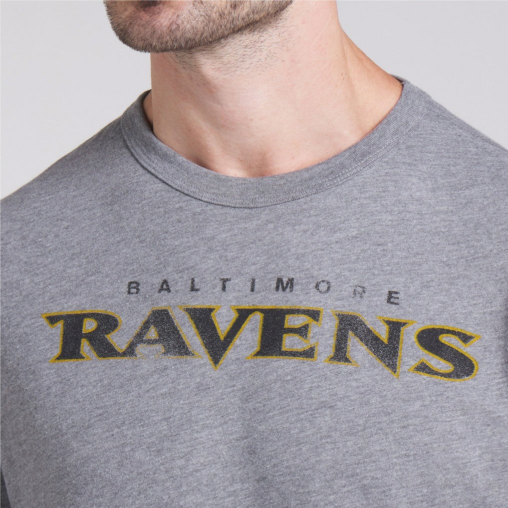 Baltimore Ravens Pass Rush Tri-Blend T-Shirt Heather Gray - Fanatics