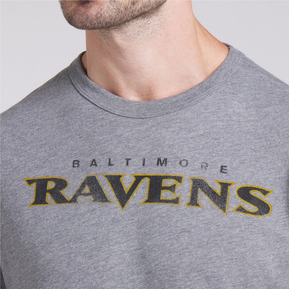 Baltimore Ravens Pass Rush Tri-Blend T-Shirt Heather Gray - Fanatics