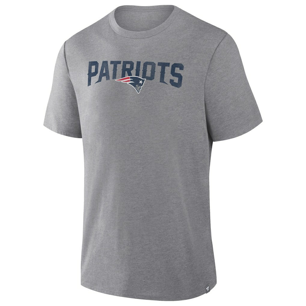 New England Patriots Pass Rush Tri-Blend T-Shirt Heather Gray - Fanatics