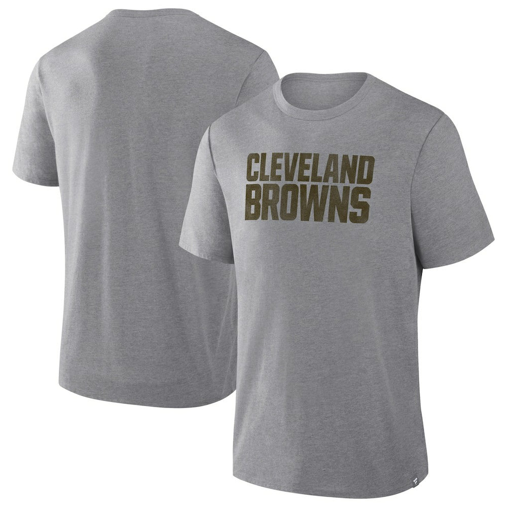 Cleveland Browns Pass Rush Tri-Blend T-Shirt Heather Gray - Fanatics