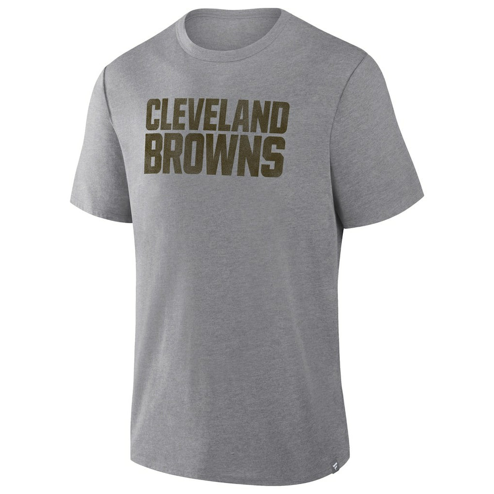 Cleveland Browns Pass Rush Tri-Blend T-Shirt Heather Gray - Fanatics