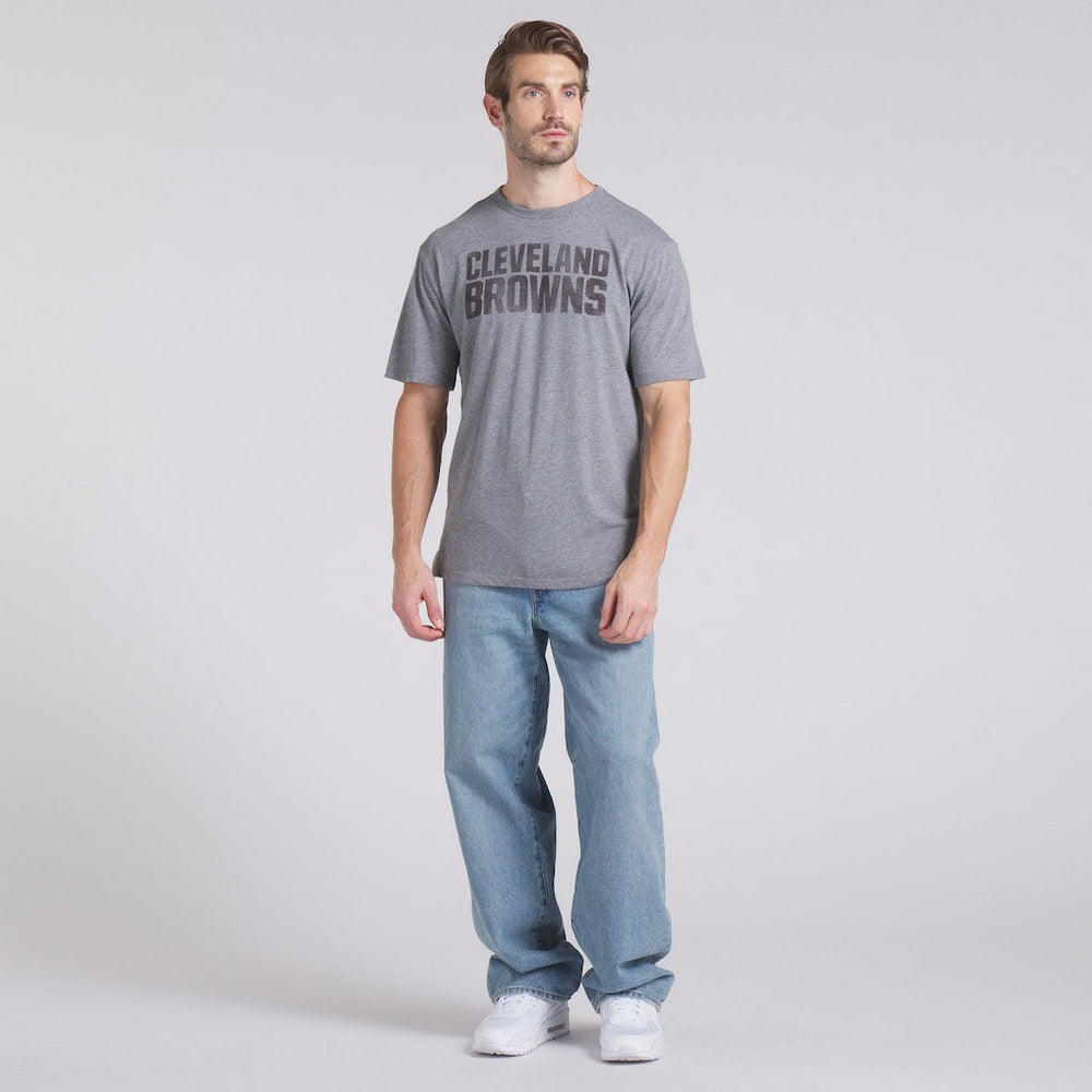 Cleveland Browns Pass Rush Tri-Blend T-Shirt Heather Gray - Fanatics