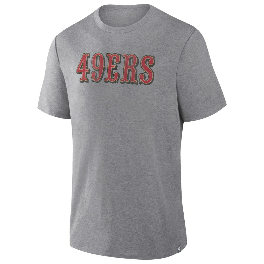 San Francisco 49ers Pass Rush Tri-Blend T-Shirt Heather Gray - Fanatics