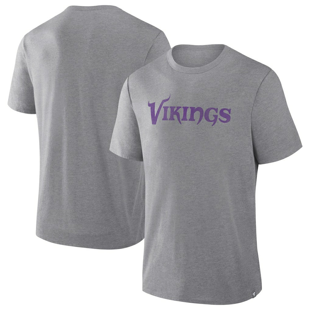 Minnesota Vikings Pass Rush Tri-Blend T-Shirt Heather Gray - Fanatics