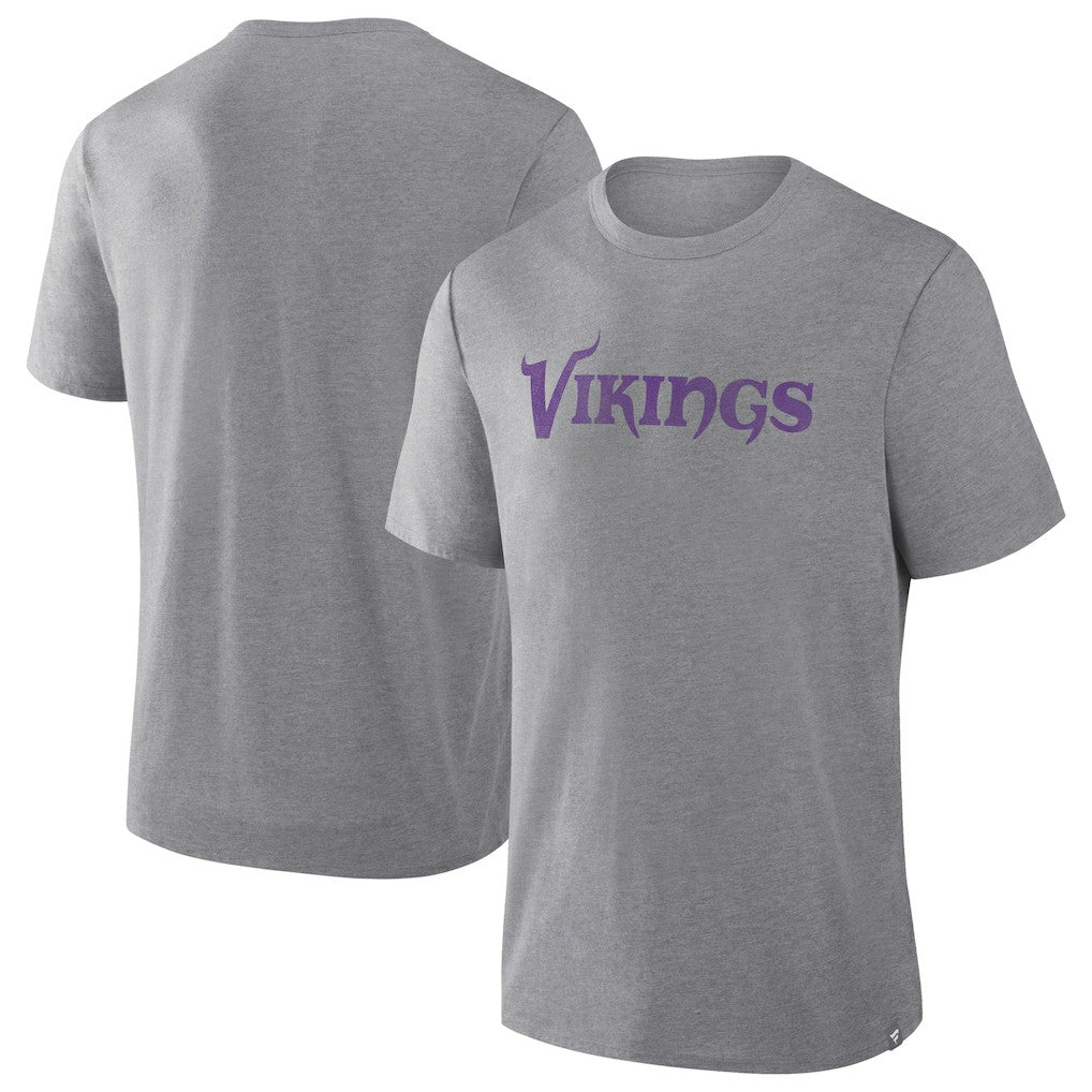 Minnesota Vikings Pass Rush Tri-Blend T-Shirt Heather Gray - Fanatics