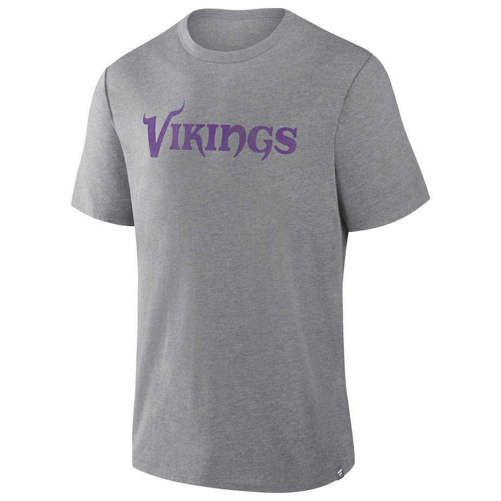Minnesota Vikings Pass Rush Tri-Blend T-Shirt Heather Gray - Fanatics