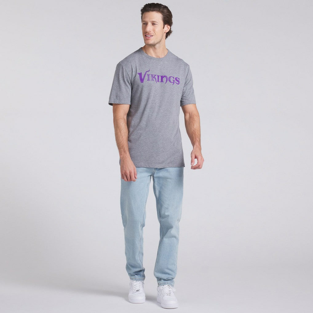Minnesota Vikings Pass Rush Tri-Blend T-Shirt Heather Gray - Fanatics