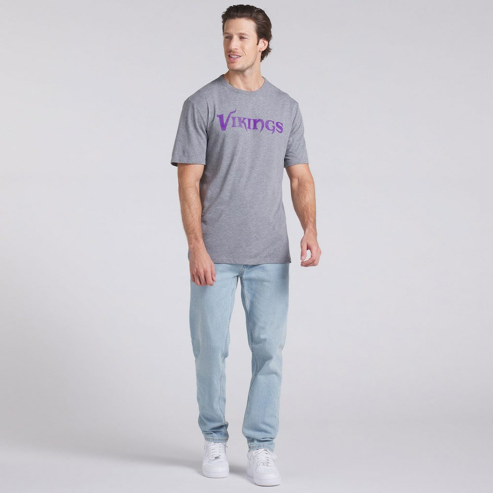 Minnesota Vikings Pass Rush Tri-Blend T-Shirt Heather Gray - Fanatics