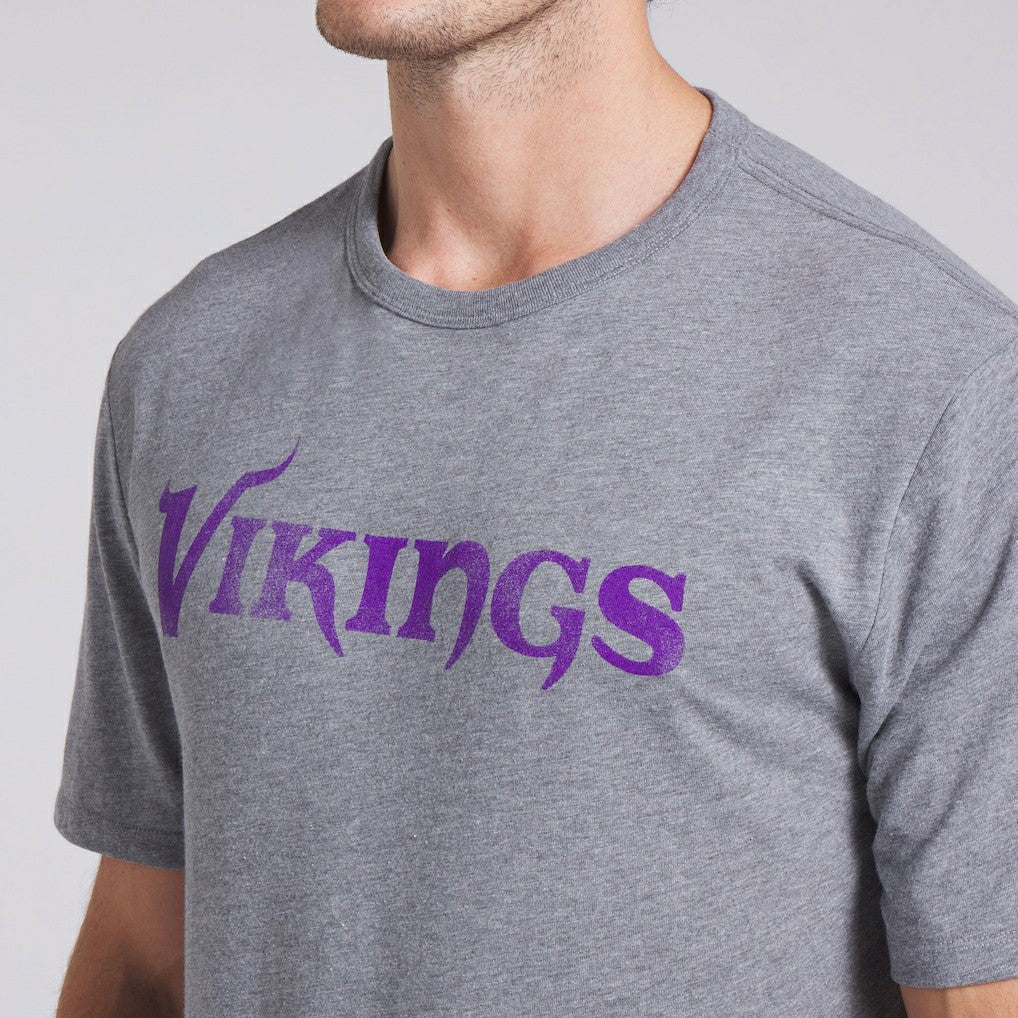 Minnesota Vikings Pass Rush Tri-Blend T-Shirt Heather Gray - Fanatics