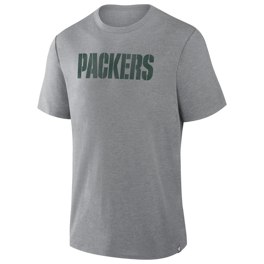 Green Bay Packers Pass Rush Tri-Blend T-Shirt Heather Gray - Fanatics